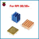 S ROBOT Raspberry Pi 3B3B + теплоотвод 1 алюминий + 2 меди 1 с логотипом охлаждающая Подушка Disipador Радиатор кулер RPI141
