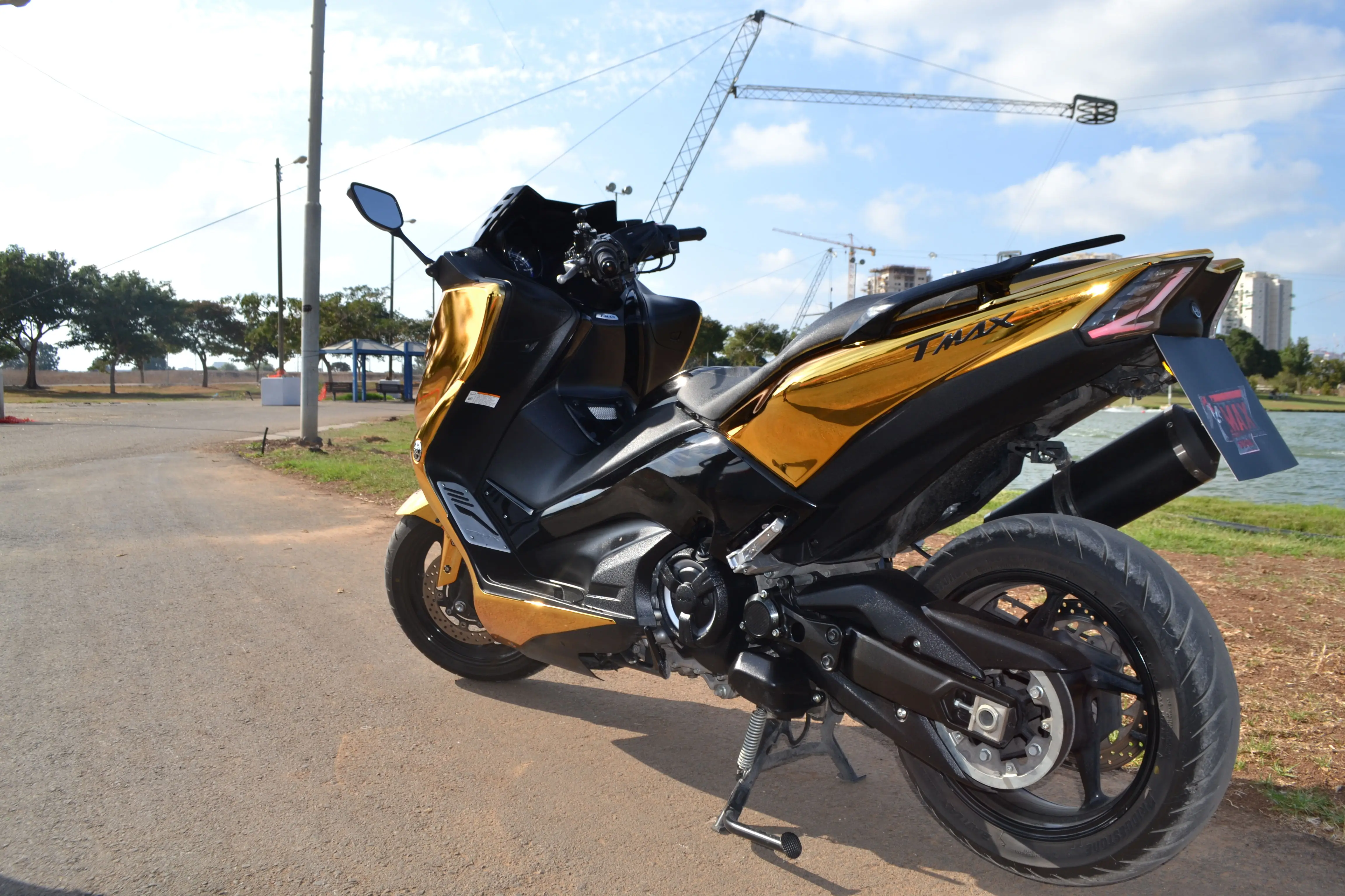 Комплект хромированных обтекателей для мотоцикла из АБС пластика Yamaha TMAX 530 2017 2019 T