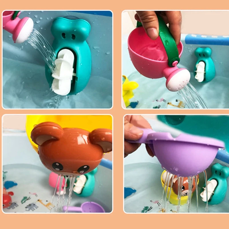 Children's Play Water Beach Toys Baby Bathroom Swimming Pool   Parent-child Interactive Shower Water Toys Set