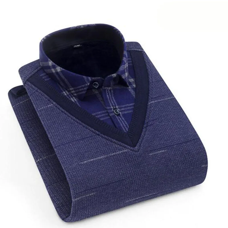 Мужские модные пуловеры с отложным воротником и длинными рукавами дышащие