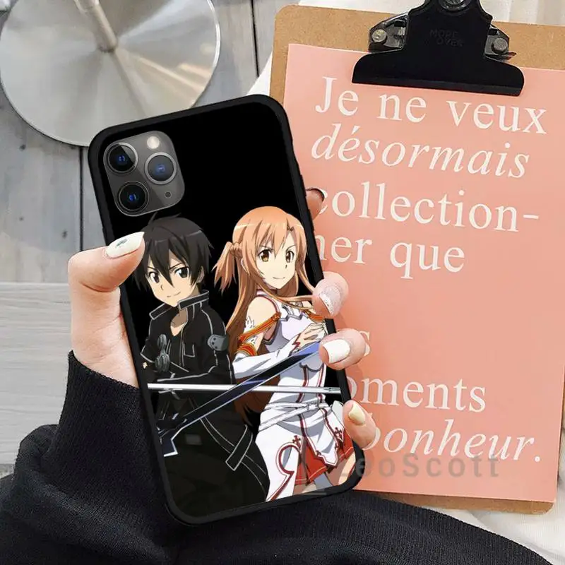 

Sword Art Online SAO Anime Manga Phone Cases for iPhone 11 12 mini pro XS MAX 8 7 6 6S Plus X 5S SE 2020 XR