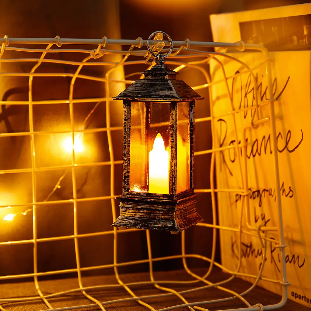 Halloween Vintage Pumpkin Light Lamp Party Hanging Decor LED Lantern Bar Props household lighting accessories home lamp фонарь | Лампы и