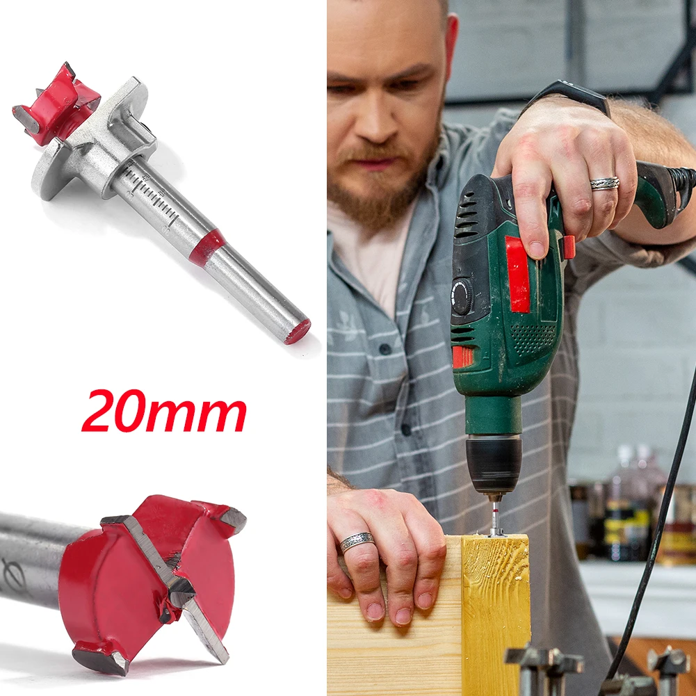 

15/20/25/30/35mm Hinge Hole Drilling Opener Carbide Tip Drill Bit Woodworking Tools Hinge Boring Drill Bits for Door Hole Tools