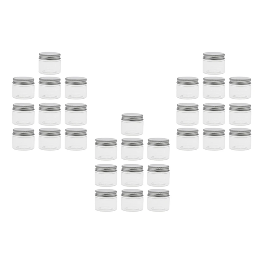 30 упаковок пустых косметических контейнеров круглые банки для образцов теней
