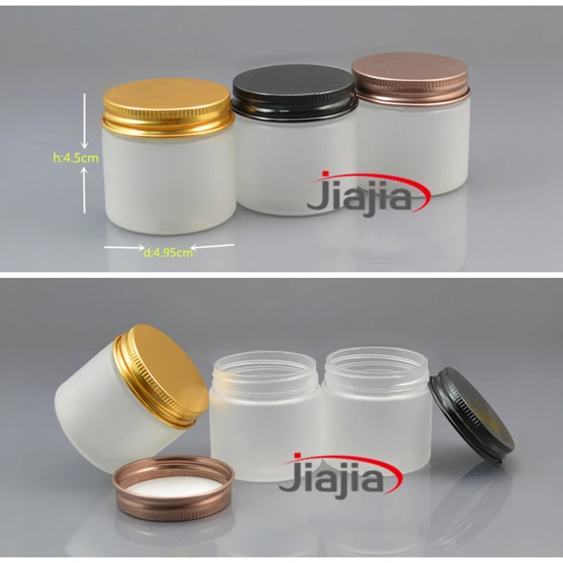 Empty 50g Matte Plastic Bottle Refillable 2oz Cosmetic Cream Jar Makeup Lotion Pill Capsule Spice Travel Container Free Shipping | Красота и
