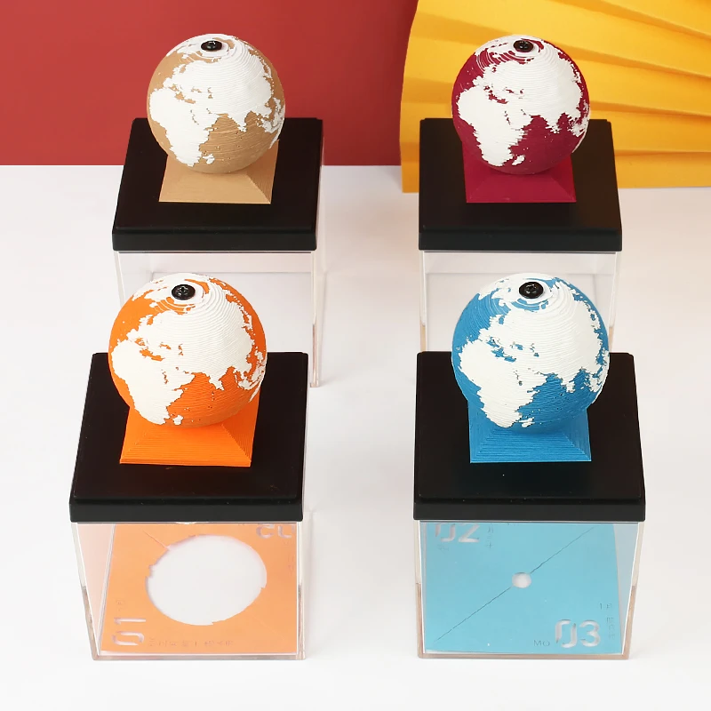 Календарь земли креативный рабочий стол простой 3D трехмерная модель для резьбы