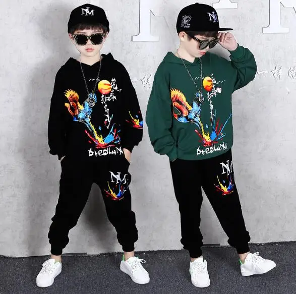 Комплект одежды для мальчиков 8-12 лет повседневная спортивная толстовка с