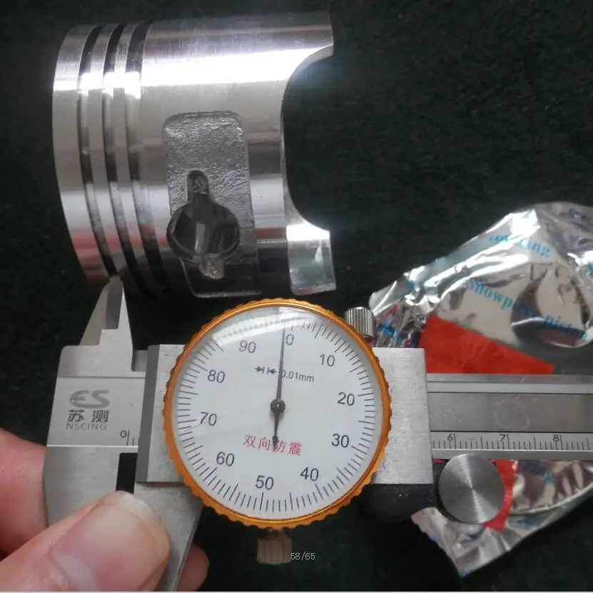 Поршневой комплект EY15 63 мм для Робина двигателя в сборе с кольцом зажимом 4 цикла