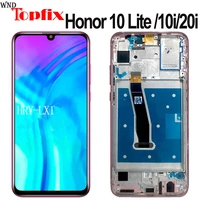 100 original display for huawei honor 10 lite lcd frame touch screen digitizer display for honor 10i lcd hry lx1 hry lx2 lcd