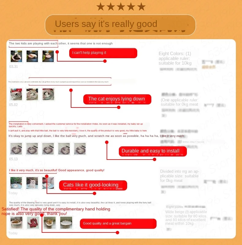 

Breathable fabric not stuffy cat nest cat cradle chair stable and firm detachable summer deep sleep cat hammock foot pad