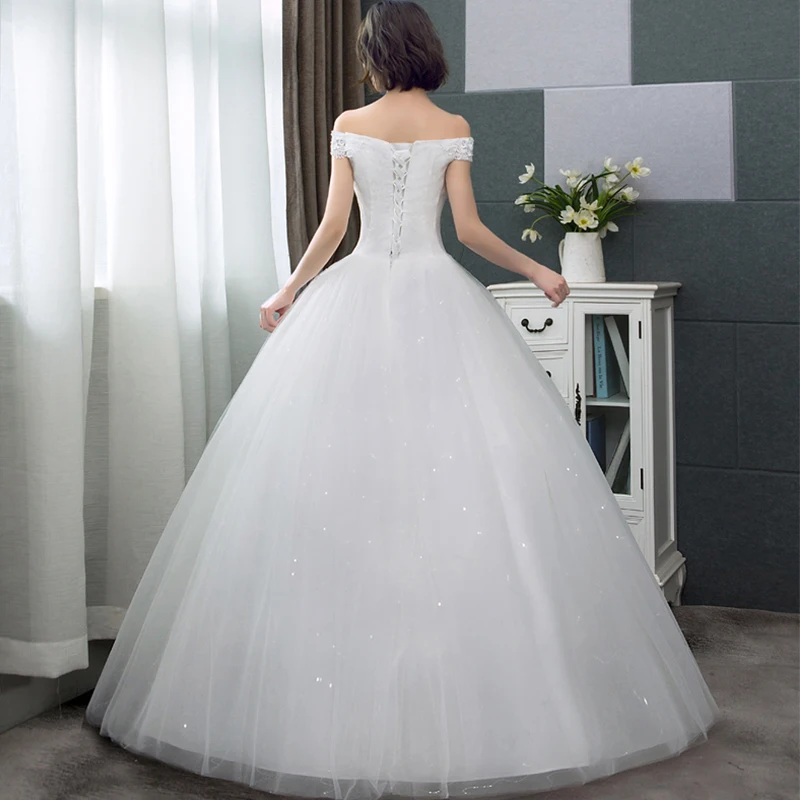 Женское свадебное платье It's Yiiya белое фатиновое большого размера с открытыми