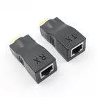 Хит продаж 4K 3D HDMI-совместимый 1,4 30M удлинитель для RJ45 по Cat 5e6 сетевой LAN Ethernet адаптер