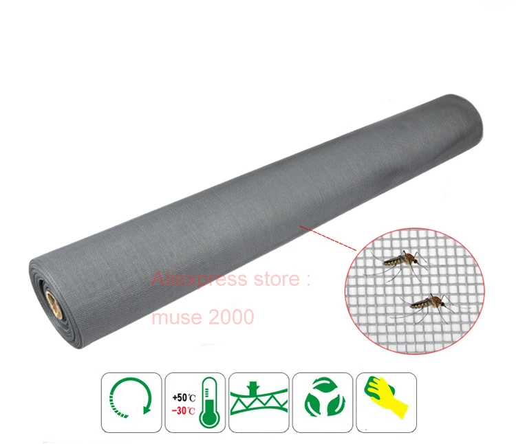 Окно из стекловолокна сетчатый fliter шириной 1 метр невидимый экран от комаров окно