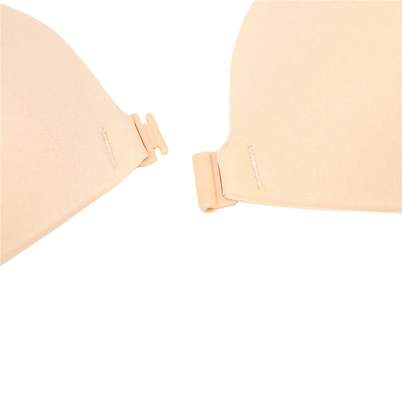 

DeRuiLaDy Sexy Lingerie Push Up Silicone Sticky Bra Self Adhesive Seamless Strapless Front Closure Gel Invisible Bras for Women