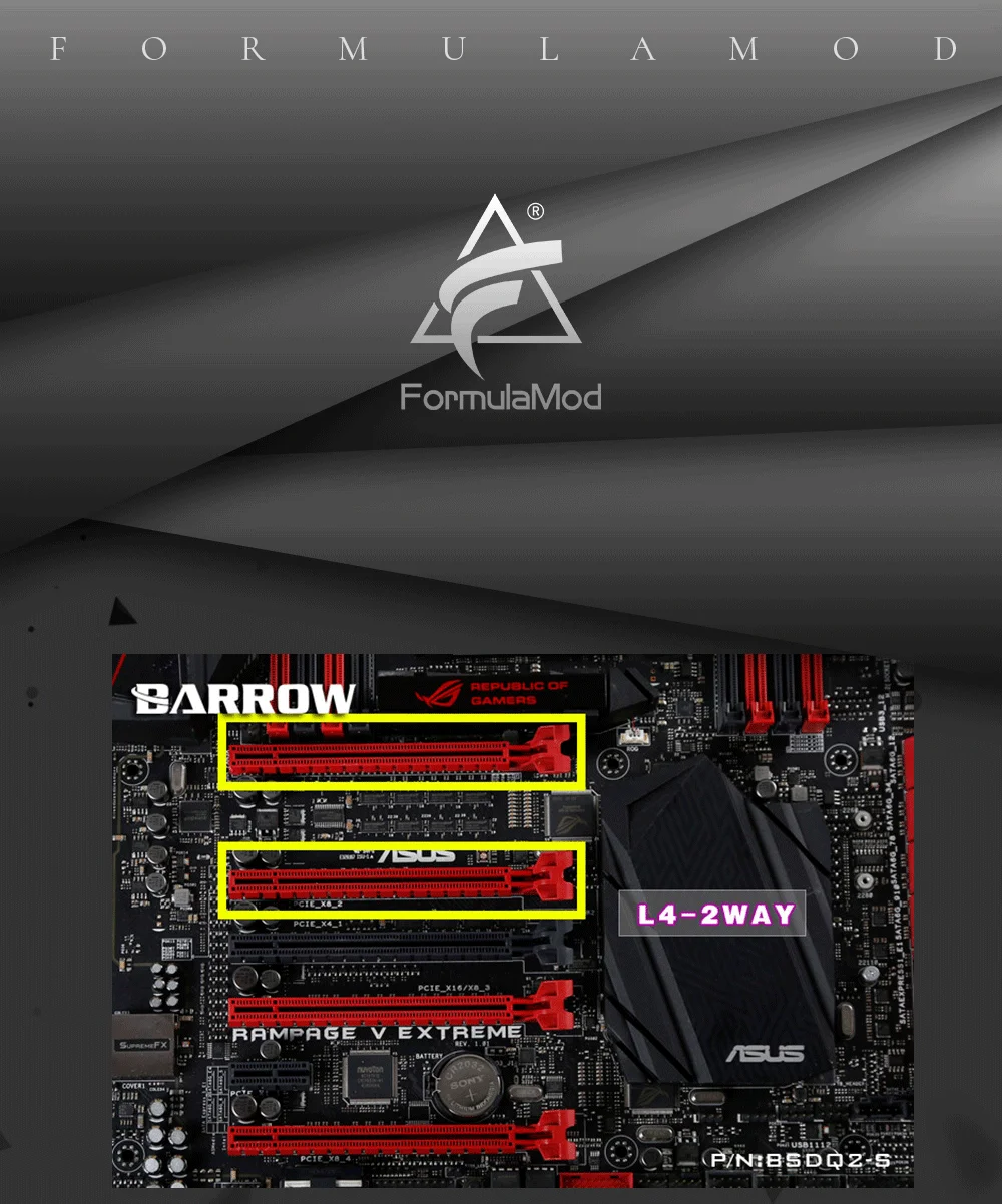 Курган BSDQ2/BSDQ3, SLI/CF мосты водоблок, для курган видеокарты Cross Fire, LRC1.0 12v 4pin освещение