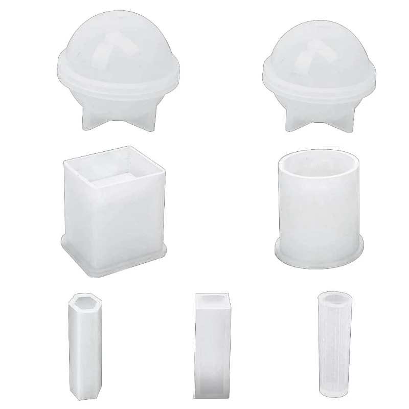 

Crystal Epoxy Resin Mold 3D Spherical Cylinder Pendant Casting Silicone Mould 1XCA