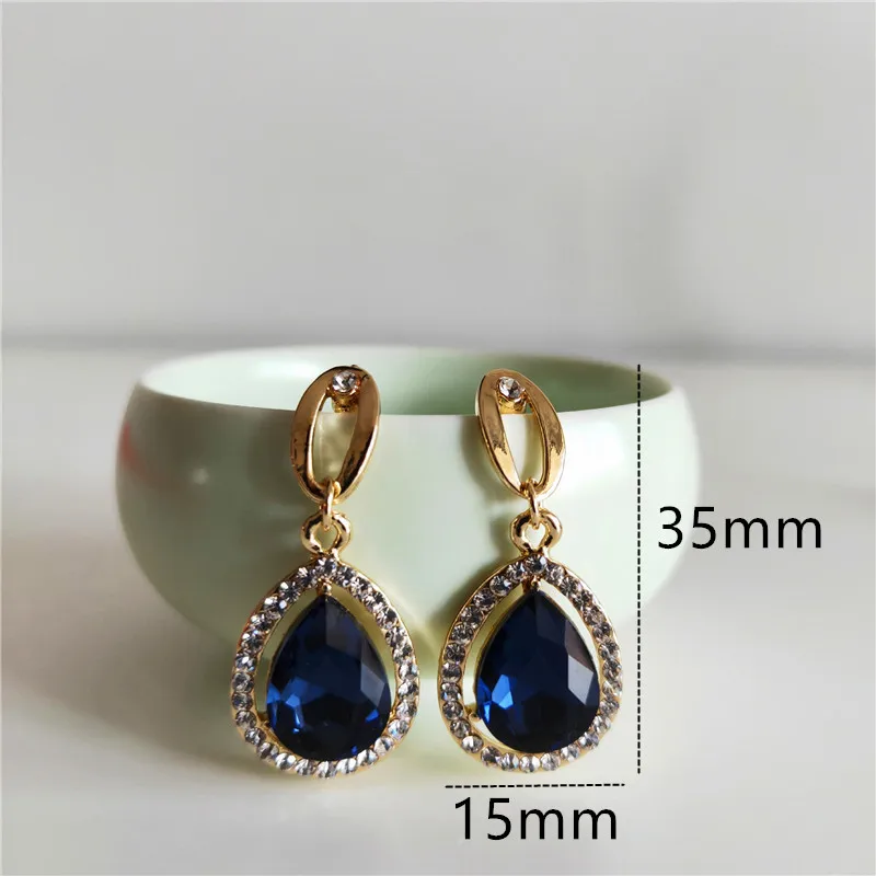 3 цвета женские циркон серьги модные классические праздничное прием вечерние