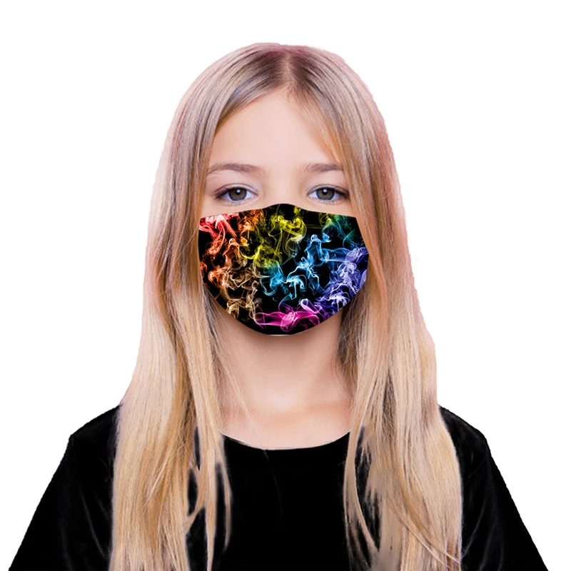 Модные Тканевые маски с цветочным принтом унисекс милым Pm2.5 маска для рта улицы