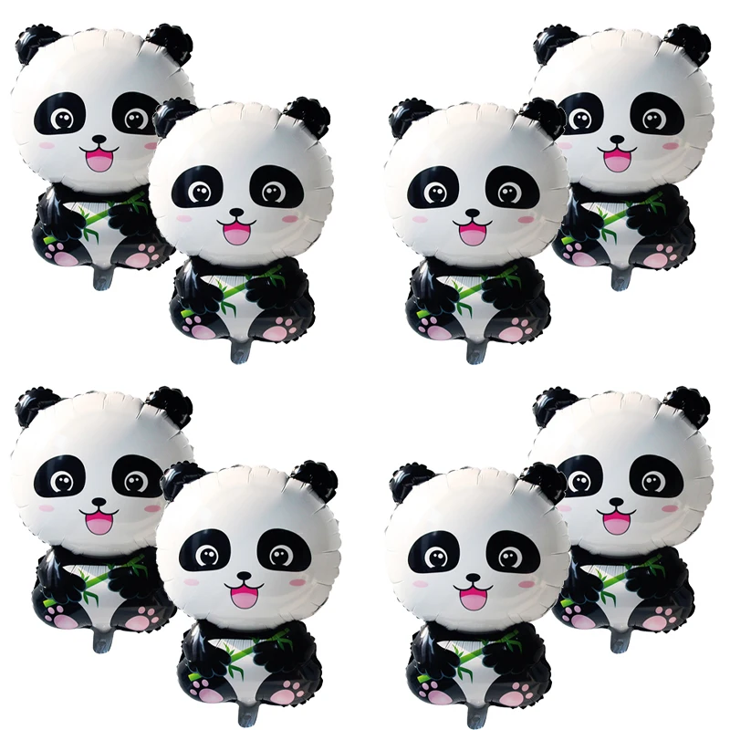 Мультяшная панда воздушный шар из фольги декор для вечеринки животные