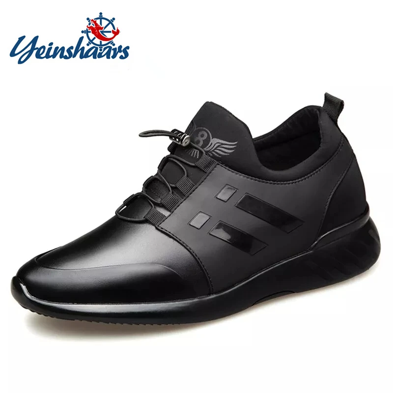 

Кроссовки YEINSHAARS мужские из натуральной кожи, модная Повседневная дышащая обувь, офисная обувь, большие размеры, 2021