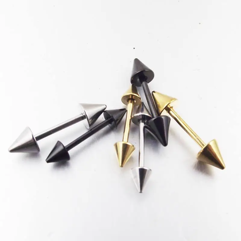 2 шт. длина 10 мм прямая штанга серьги-гвоздики из нержавеющей стали Шпилька для