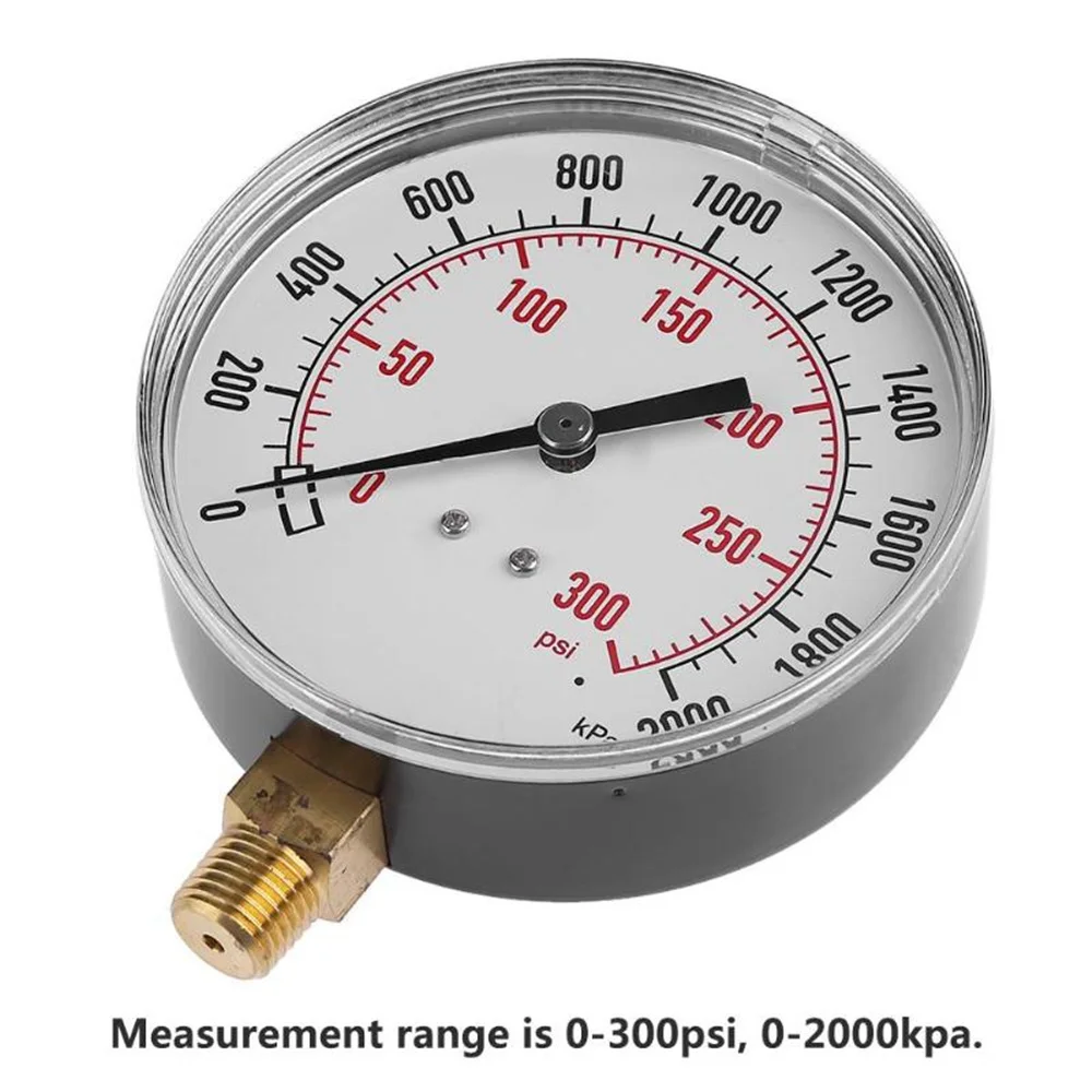 TS-Y91 Motormeter Vacuum Gauge Fuel Gauge High Temperature Resistance 0 - 300 PSI Portable Pressure Gauge Durable