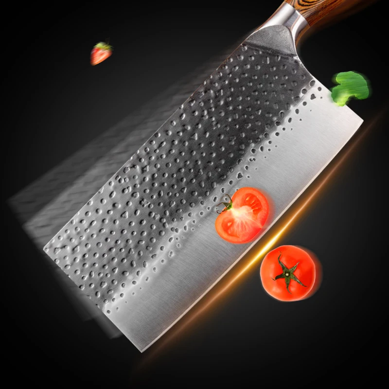 Китайские кухонные ножи ручной работы Высокоуглеродистый кованый кухонный