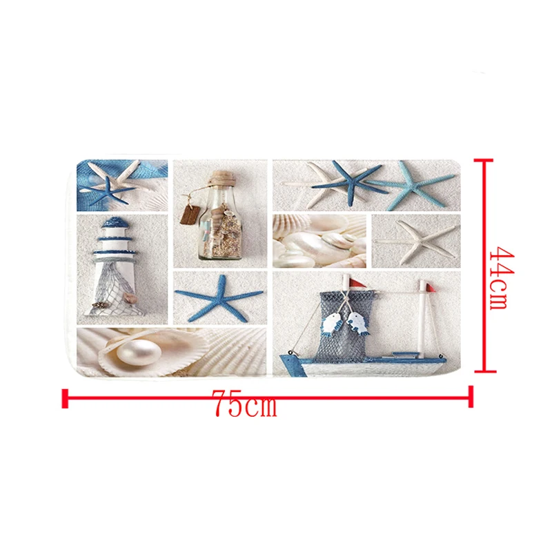 Новинка 2020 занавеска для душа в пляжном стиле с принтом ванной комнаты