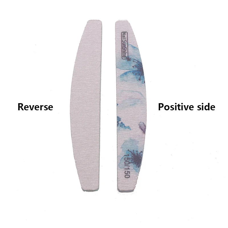 6 шт. пилка для ногтей с принтом полированная маникюра антиразрывная матовая