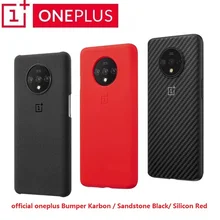 100% official Oneplus 7T case sandstone silicone back cover protective case original oneplus 7T karbon Nylon bumper