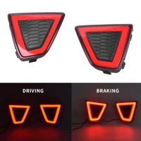 1 set 2 functions car rear brake light for honda jazz fit 2014 2015 2016 durable turn signal with yellow light replacement parts