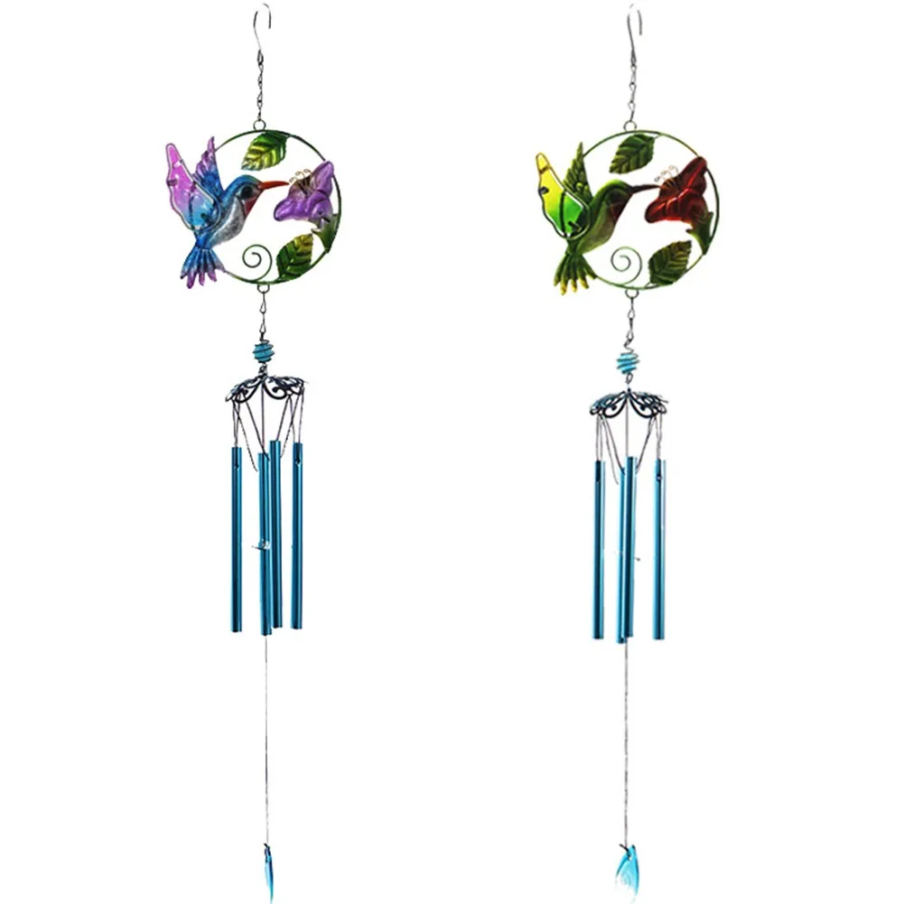 

Hummingbird Wind Chimes For Wall Window Door Wind Portable Metal Wind Chimes For Home Garden Decoration Crafts