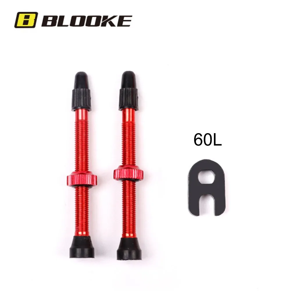 

1Pair Valve Stem 36/46/60/80mm Core MTB Presta Stem Tubeless Valve Protable