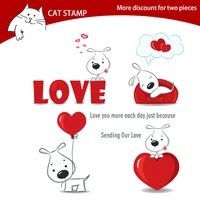 cat stamp love dogs transparent clear stamps for scrapbooking card making photo album silicone stamp diy decorative crafts