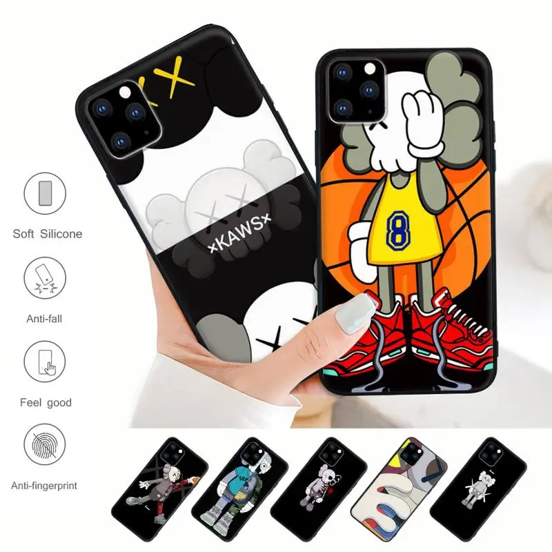 

Super K-kaws Boys Phone Case For IPhone 13 Mini 12 11 Pro Max Xs X Xr 7 8 Plus Se 2020 Silicone Funda