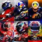 Алмазная картина гонщик F1 