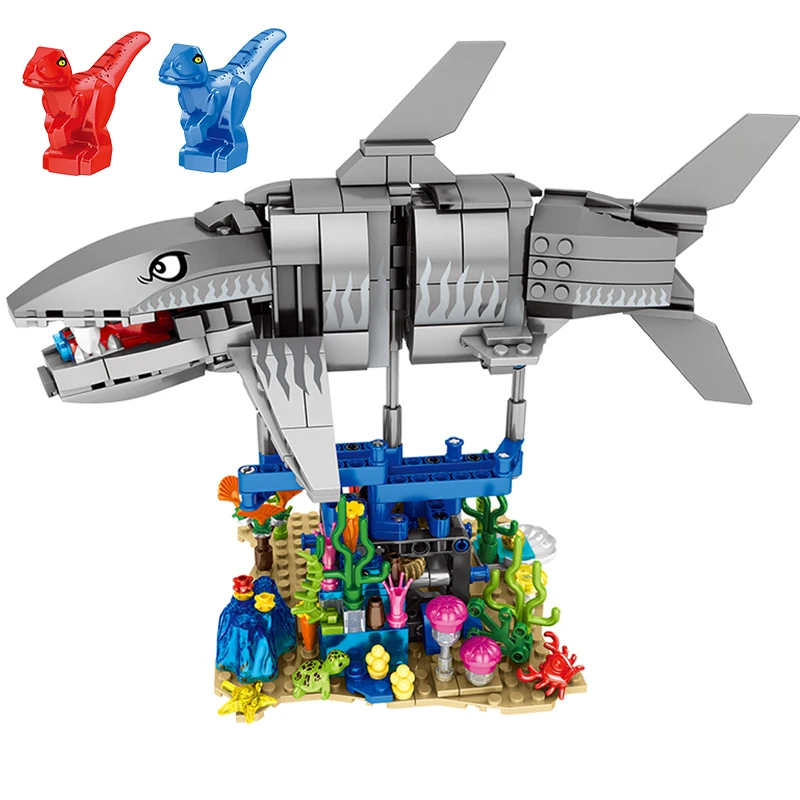 Высокотехнологичные строительные блоки серии Подводный мир набор строительных