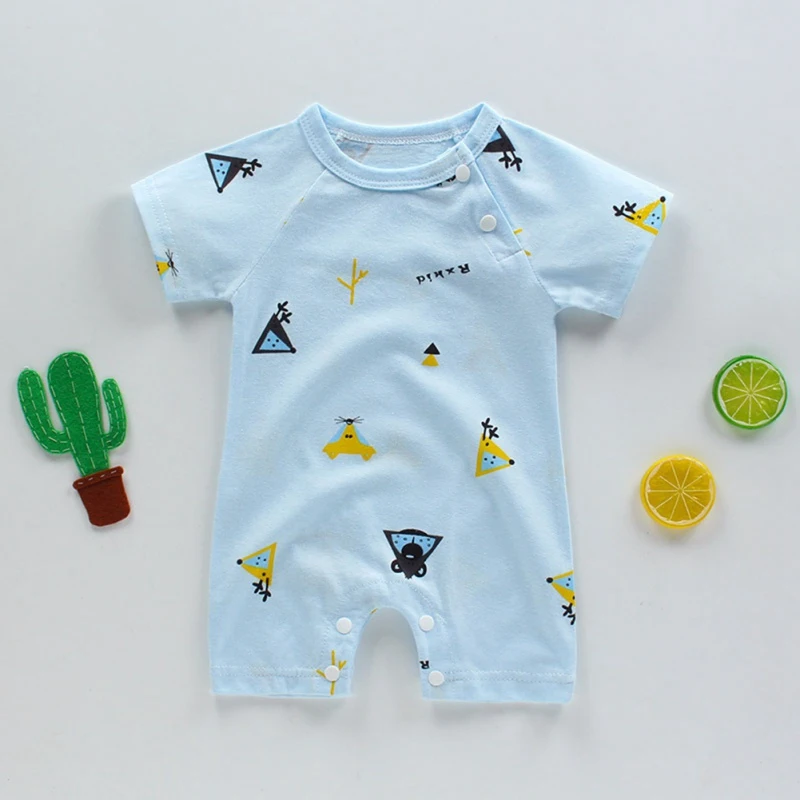 

Short Sleeve Jumpsuit Boy Girl Kids Baby Rompers Toddler Baby Rompers Summer Cotton Jumpsuit NewBorn Baby Clothes1