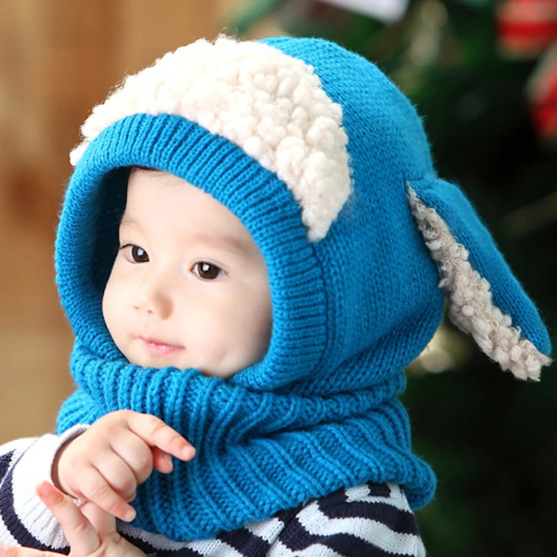 Новинка Детский свитер шапка теплый вязаный головной убор симпатичная Удобная