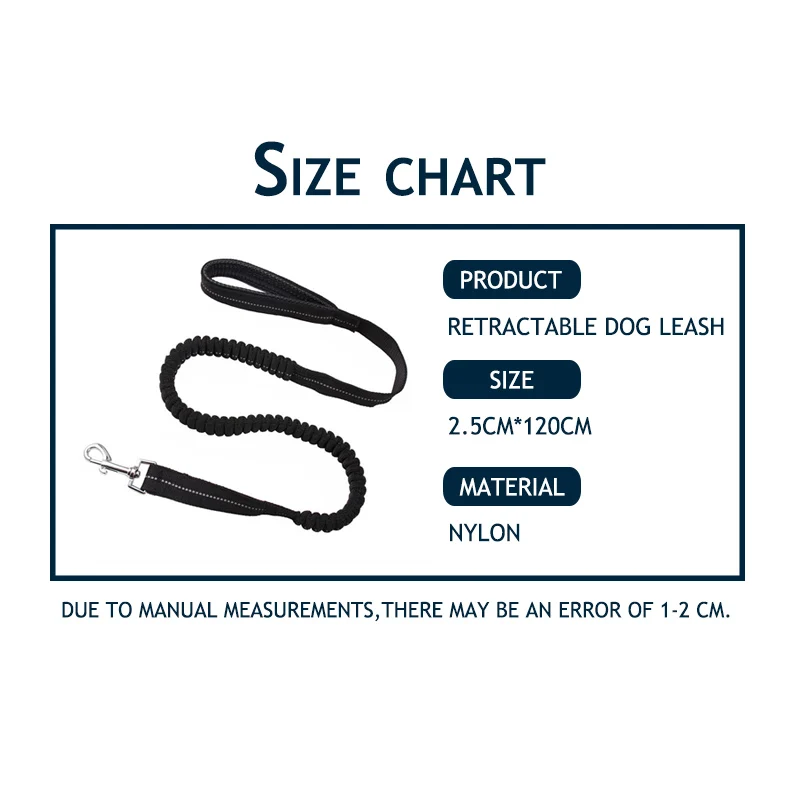 Нейлоновый Выдвижной Поводок для собак черный безопасный поводок прогулок