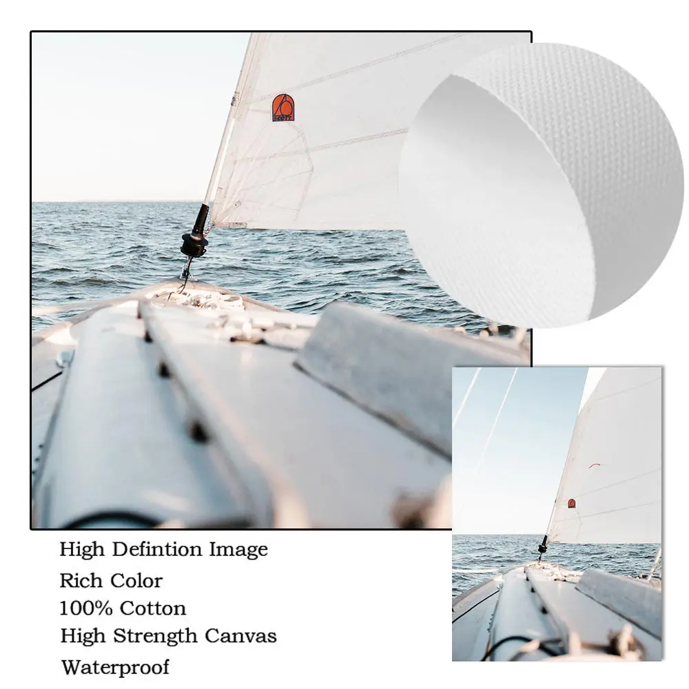 Плакаты с парусной тематикой Настенная картина изображением неба яхты плакаты