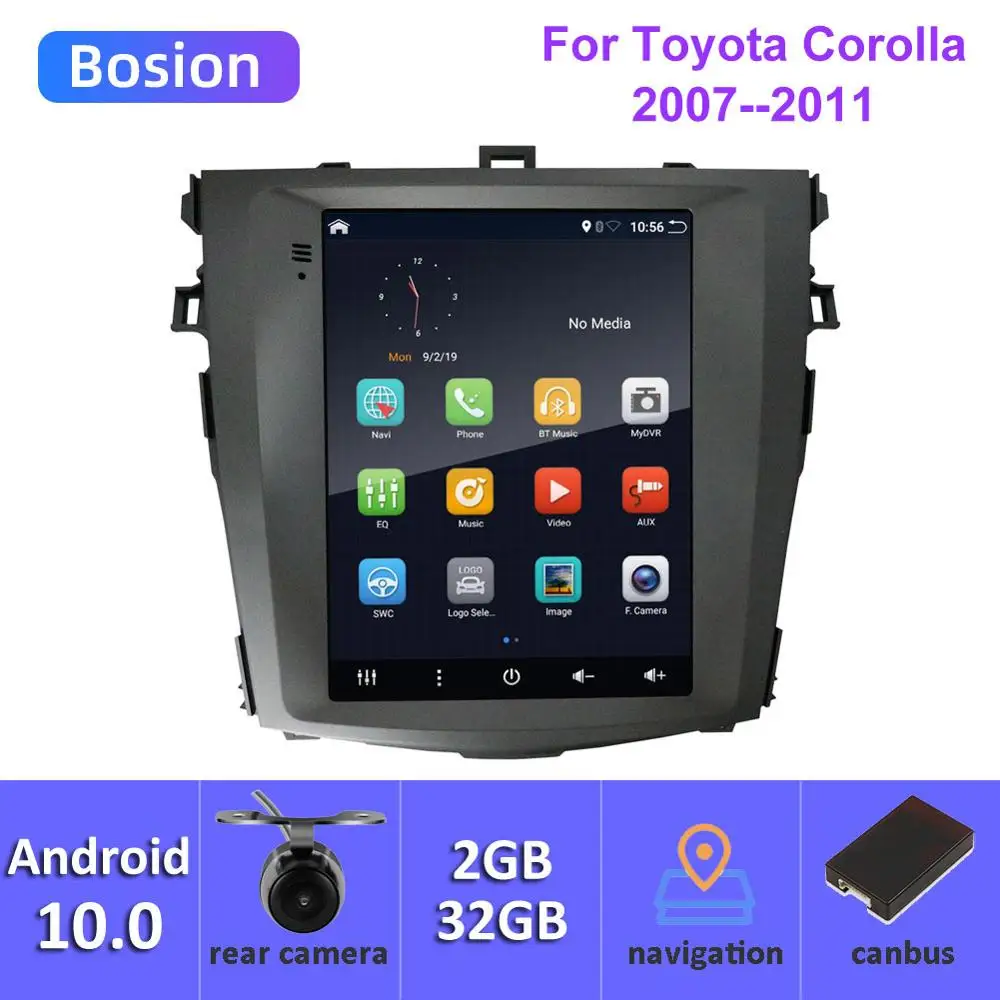 9 7 дюймов Автомобильный Радио для Защитные чехлы сидений сшитые специально Toyota