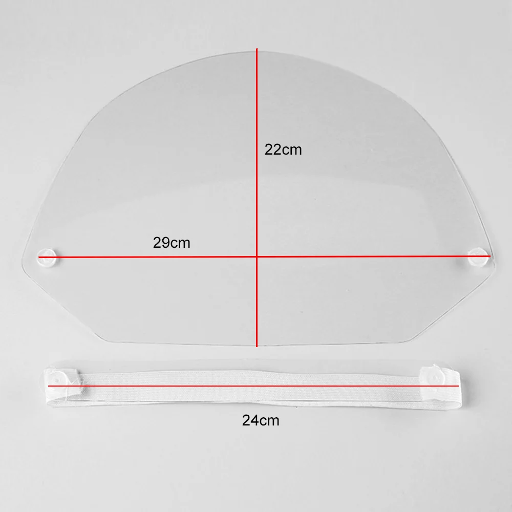 1 шт. противотуманная прозрачная маска для защиты лица регулируемая