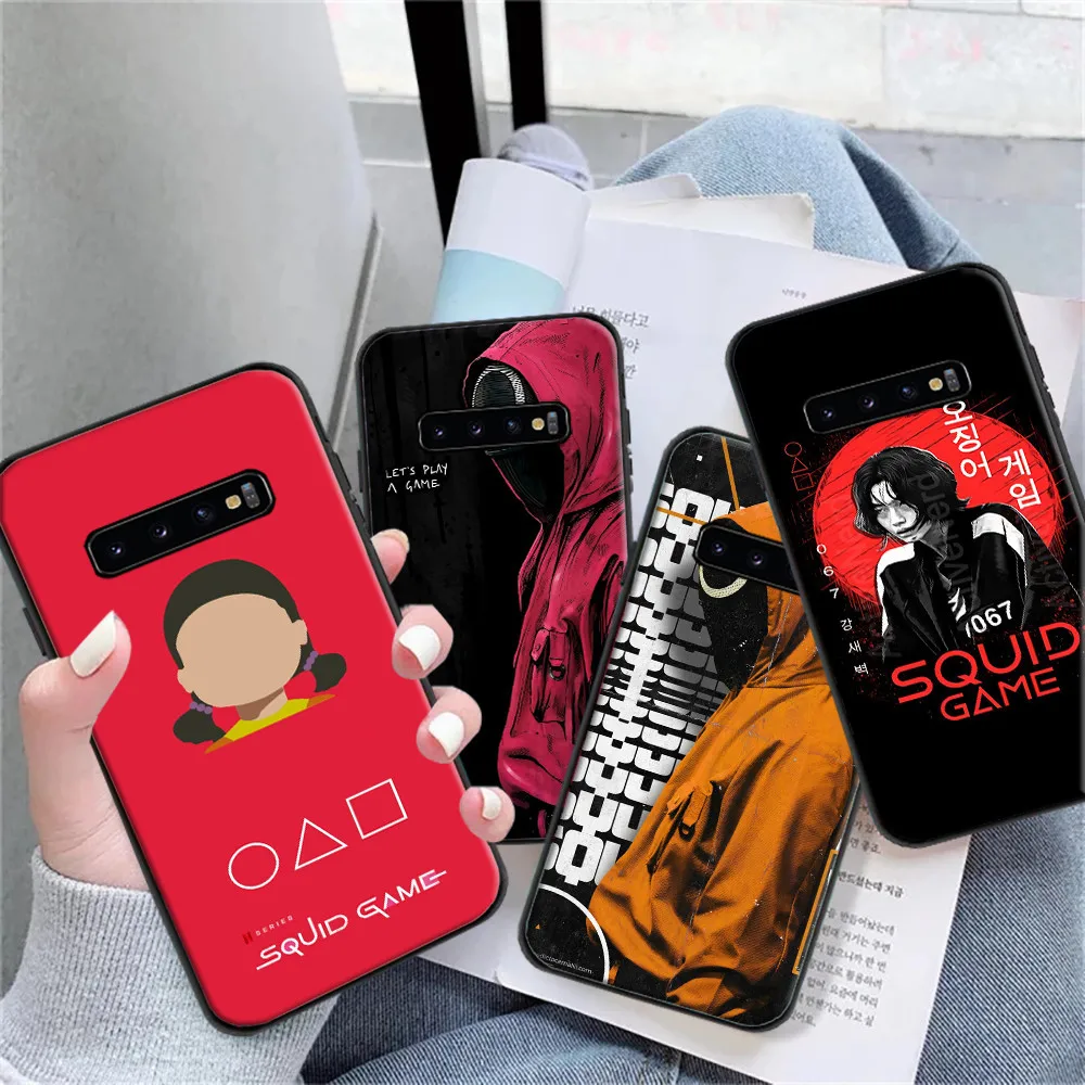 

Squid Game Phone Case For Samsung Galaxy S8 S9 Plus S10 S20 Lite FE Ultra Funda Soft Carcasa Back Cover Popular Korean TV