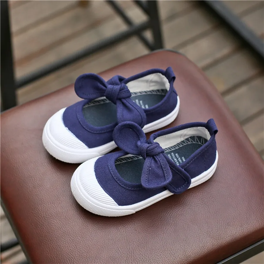 2019 детские кроссовки для девочек Милая повседневная обувь принцессы с бантом