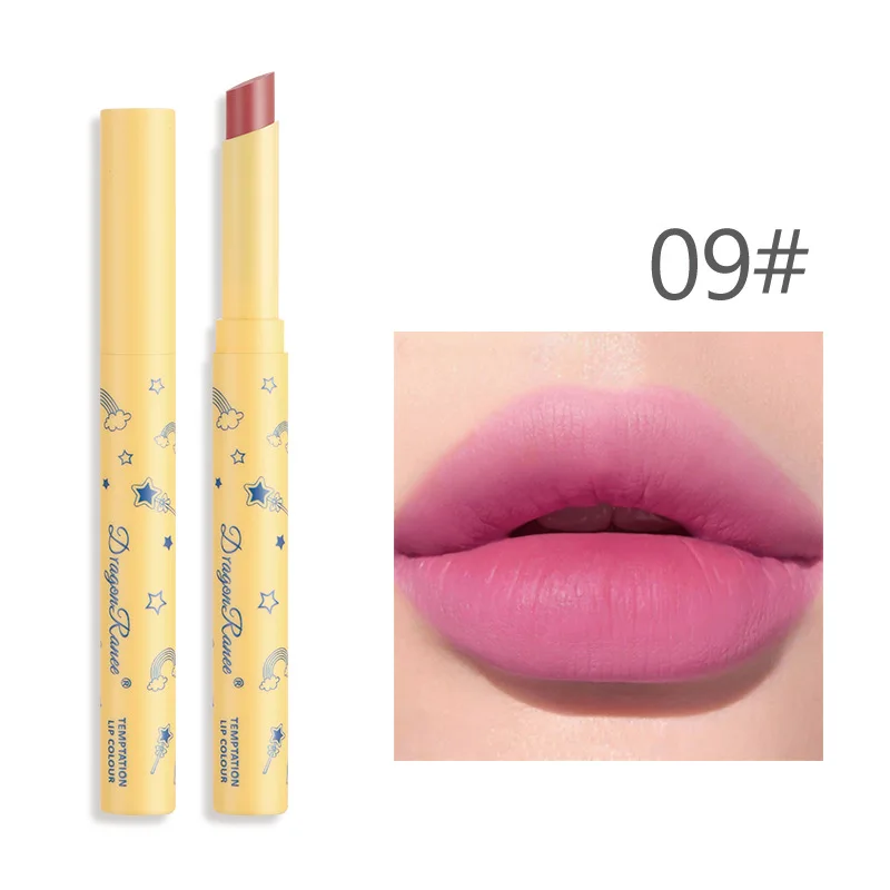 1 шт. бархатная матовая помада-Карандаш Сексуальная Красная нюдовая помада-ручка