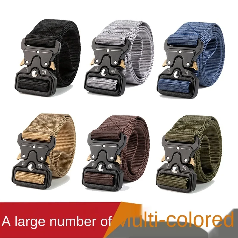 

Cobra Tactical Belt Men's Outdoor Nylon Multi-Functional Release Buckle Belt Special Forces Military Training Tooling Belt Fashi