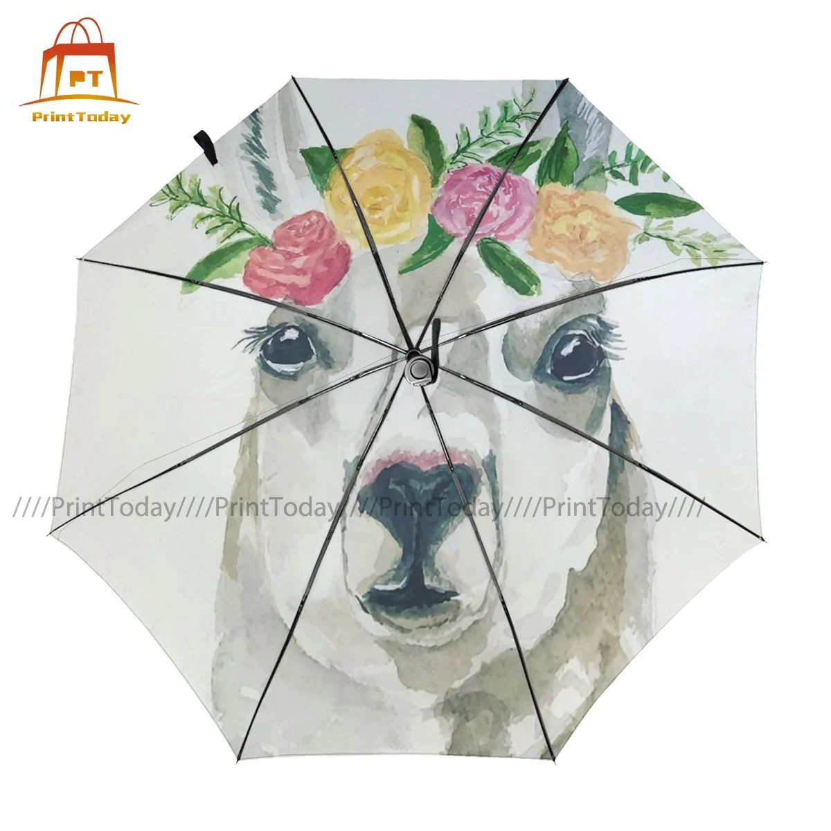 

Llama Umbrella Windproof Automatic Umbrella Mini Art Folding Camping Umbrella