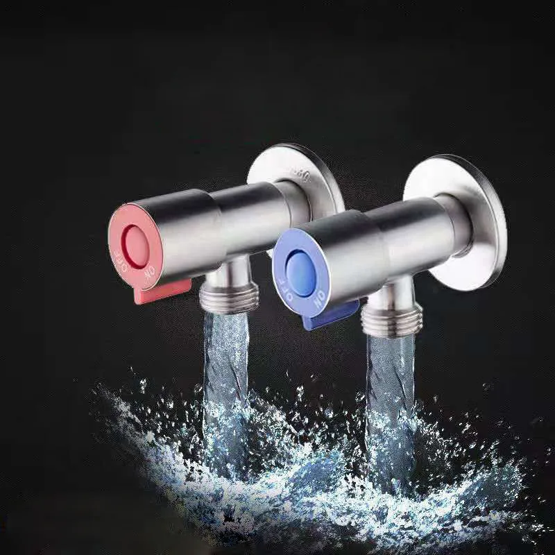 Угловой клапан матовый треугольный горячий и холодный угловой для воды