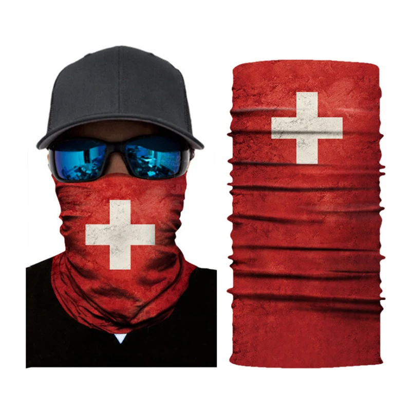 

3D Print Seamless Scarf national flag Fashion Unisex Summer Headscarf Mask Creative Layered Pattern Magic Sports Kerchief mask